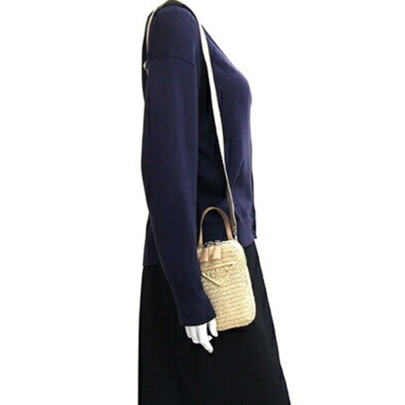 PRADA Beige Leather Shoulder Bag - Picture 8 of 8